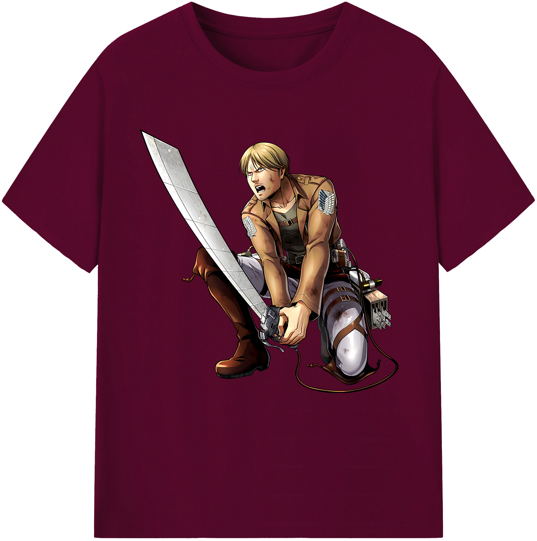 （画像用） 進撃の巨人 ミケ·ザカリアス Attack on Titan Mike Zakarius レディースカジュアルプリントTシャツ（綿100％）